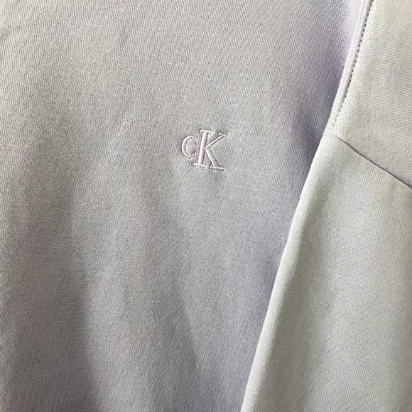 Calvin Klein Women's Light Purple Crewneck Sweatshirt - Picture 3 of 4